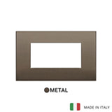 Vimar Arke Classic Plate 4M Aluminium Dark Bronze