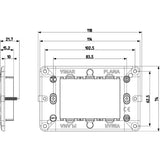Vimar Plana  frame 3M + Screws - PHOTO 1