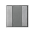 Sunricher DALI2 Wall Panel, 2 Buttons, Slim Silver