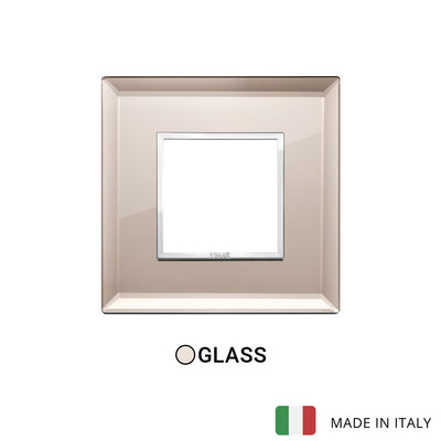 Vimar Eikon Evo Plate 2M Crystal Bronze Mirror - Square