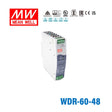 Mean Well WDR-60-48 Single Output Industrial Power Supply 60W 48V 1.25A - DIN Rail