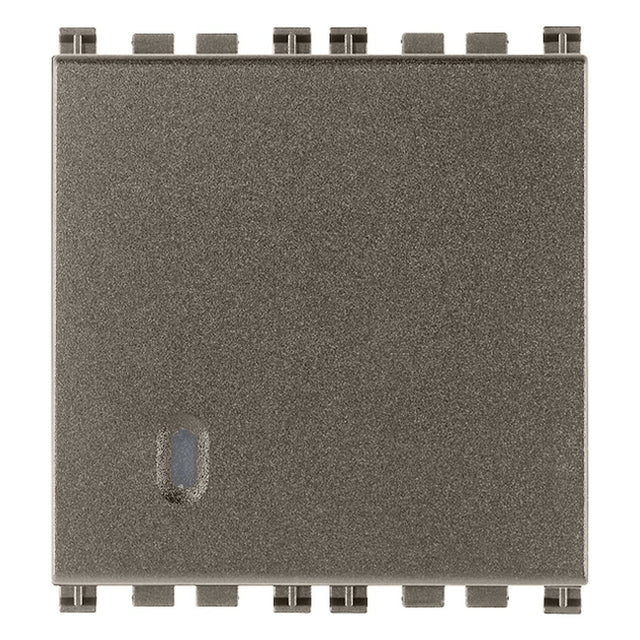 Vimar Arke 1P NO 10A Push Button 2M Metal