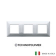 Vimar Plana Plate 6M(2+2+2) 71mm Technopolymer Matt Silver