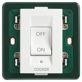 Plana 2P 45A 1-Way Cooker Switch 3M White