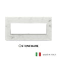 Vimar Eikon Evo Plate 7M Stone Carrara White