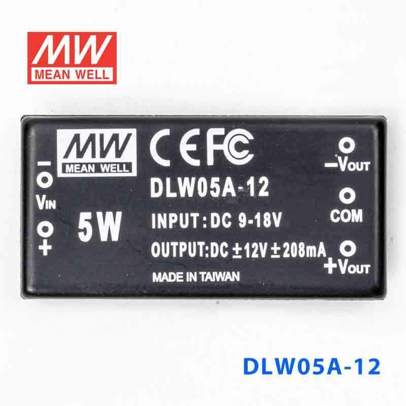 Mean Well DLW05A-12 DC-DC Converter - 5W - 9~18V in ±12V out 208mA - PHOTO 2