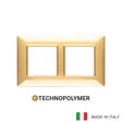 Vimar Plana Plate 4M(2+2) 57mm Technopolymer Polished Gold