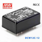 Mean Well DCW12C-12 DC-DC Converter - 12W - 36~72V in ±12V out 500mA
