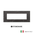 Vimar Eikon Exe Plate 7M Marbl Stoneware Black Marquina