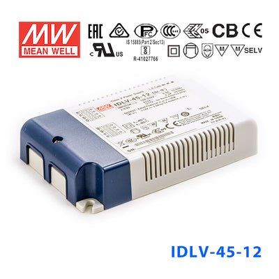 Mean Well IDLV-45-12 Power Supply 45W 12V, Dimmable 3A