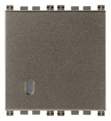 Vimar Arke 1P NO 10A Push Button 2M Metal