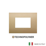 Vimar Arke Classic Plate 3M Technopolymer Matt Gold
