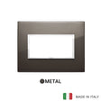 Vimar Eikon Evo Plate 4M Aluminium Black Sapphire