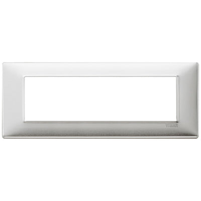 Vimar Plana Plate 7M Metal Brushed Aluminium