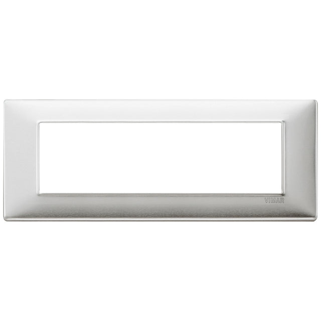 Vimar Plana Plate 7M Metal Brushed Aluminium