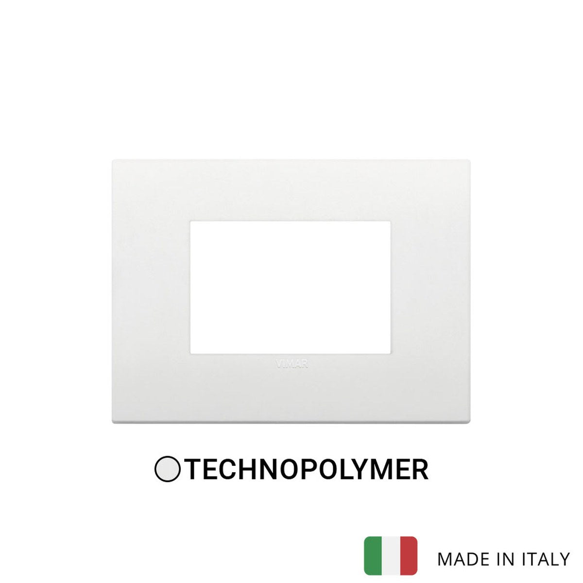 Vimar Arke Classic Plate 3M Technopolymer White