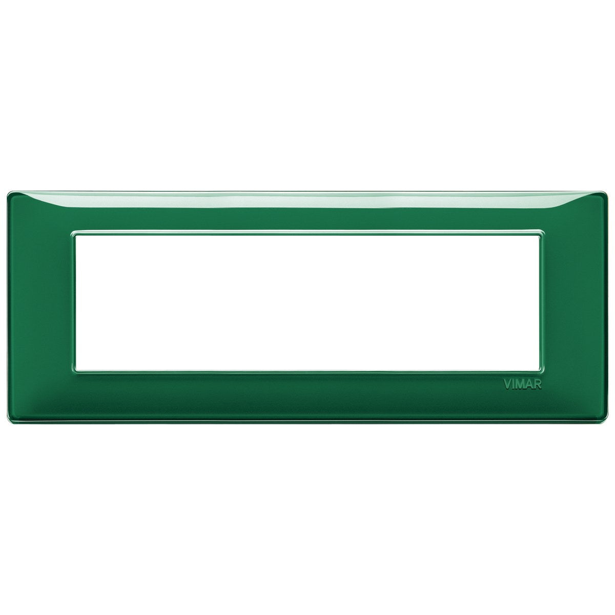 Vimar Plana Plate 7M Technopolymer Reflex Emerald