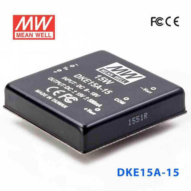 Mean Well DKE15A-15 DC-DC Converter - 15W - 9~18V in ±15V out 500mA