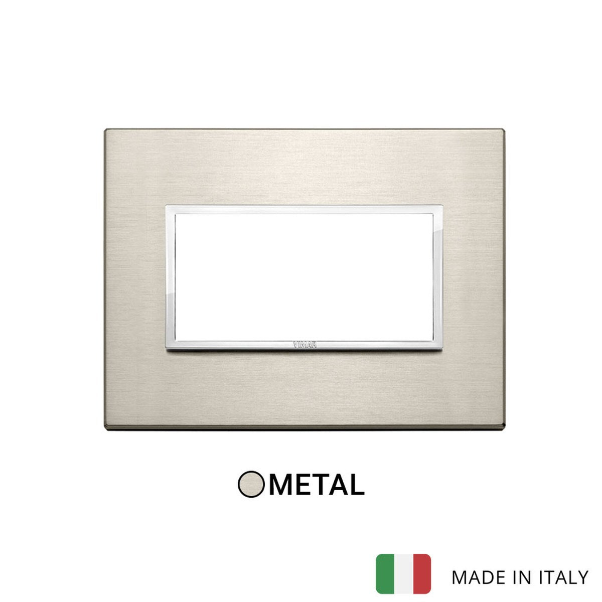 Vimar Eikon Evo Plate 4M Aluminium Neutral Bronze