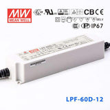 Mean Well LPF-60D-12 Power Supply 60W 12V - Dimmable