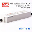 Mean Well LPF-40D-42 Power Supply 40W 42V - Dimmable 960mA
