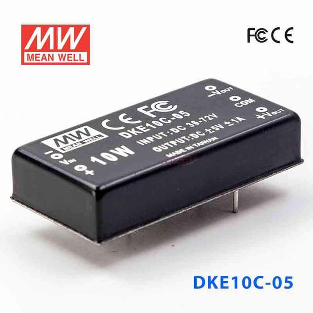 Mean Well DKE10C-05 DC-DC Converter - 10W - 36~72V in ±5V out 1A