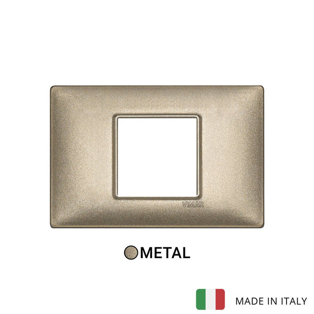 Vimar Plana Plate 2centrM Metallized Bronze