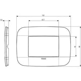 Vimar Arke Round Plate 3M Reflex Smoke Grey - PHOTO 1