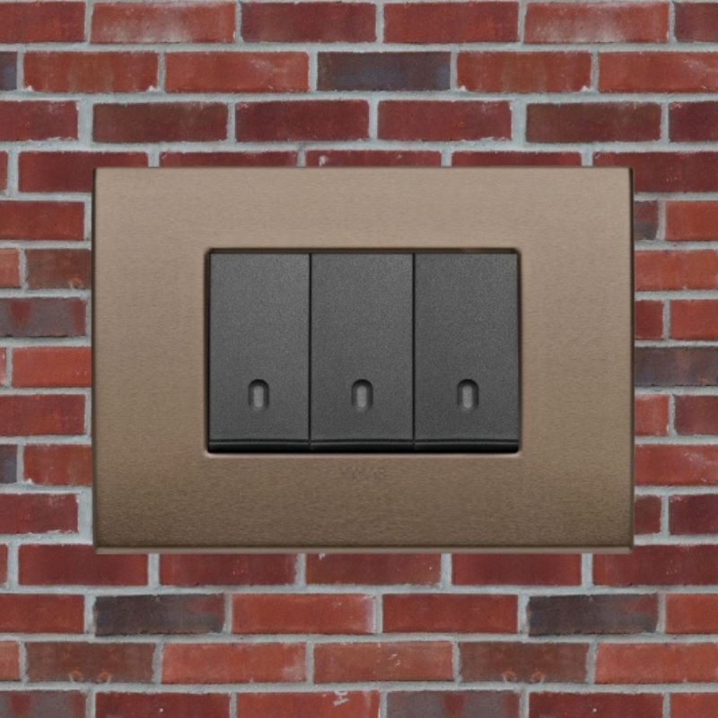 Vimar Arke Metal 3 Gang switch - Dark Bronze - 16A - PHOTO 15