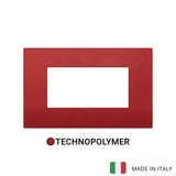 Vimar Arke Classic Plate 4M Technopolymer Matt Red