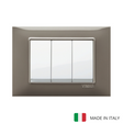 Vimar Plana Plastic 3 Gang Switch - Reflex Ash - 16A