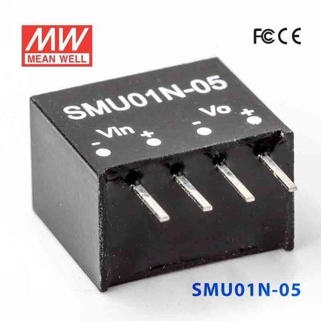 Mean Well SMU01N-05 DC-DC Converter - 1W - 21.6~26.4V in 5V out 200mA