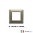 Vimar Plana Plate 2M Technopolymer Metallized Bronze - Square