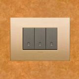 Vimar Arke Metal 3 Gang switch - Brushed Brass - 16A - PHOTO 9