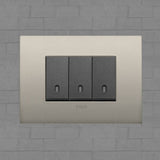 Vimar Arke Metal 3 Gang switch - Matt Champagne - 16A - PHOTO 4