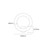 Archilight Alabaster-Stone Halo Wall Light 340 - PHOTO 1