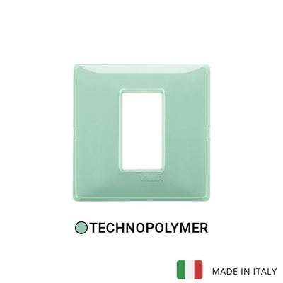 Vimar Plana Plate 2M Technopolymer Reflex Mint - Square