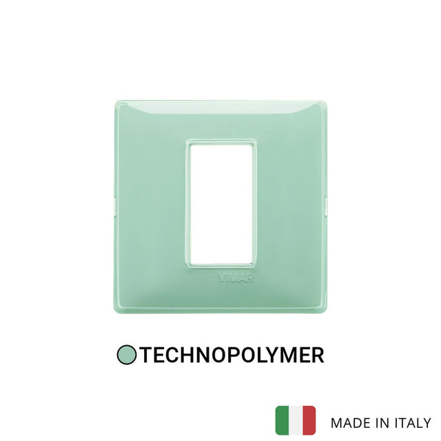 Vimar Plana Plate 2M Technopolymer Reflex Mint - Square
