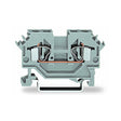 Wago 281-601 2-conductor Through Terminal Block 4mm² Lateral Marker Slots for DIN-rail CAGE CLAMP® Gray