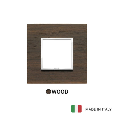 Vimar Eikon Evo Plate 2M Wood Wenge - Square