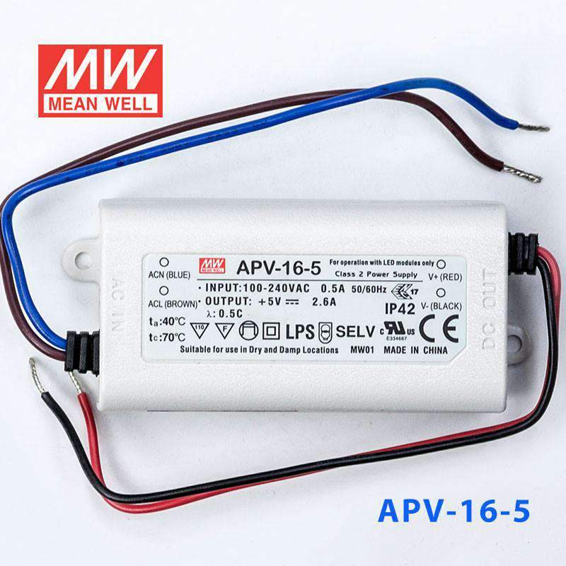 Mean Well APV-16-5 Power Supply 12W 5V - PHOTO 2