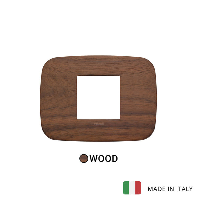 Vimar Arke Round Plate 2centrM Wood Walnut