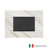 Vimar Eikon Marble 3 Gang Switch - White Calacatta - 16A - PHOTO 13