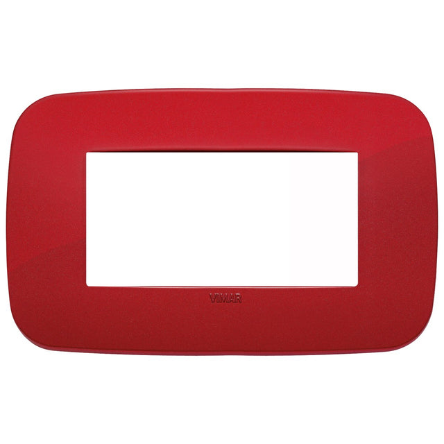 Vimar Arke Round Plate 4M Technopolymer Red