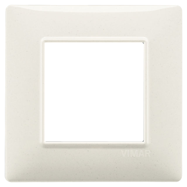 Vimar Plana Plate 2M Technopolymer Granite White - Square
