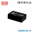 Mean Well RDDW10H-15 DC-DC Converter - 10W - 43~160V in ±15V out 333mA