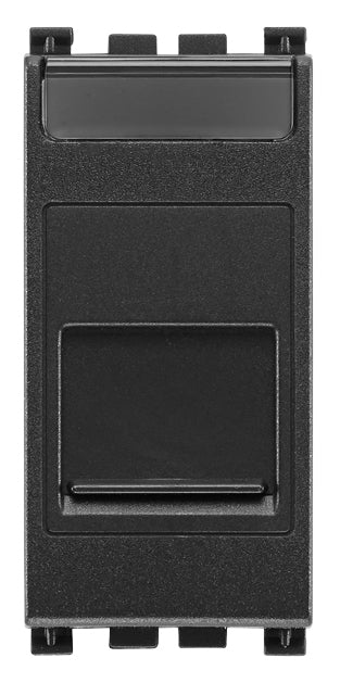 Arke RJ45 Cat 6 UTP Outlet Cover Grey