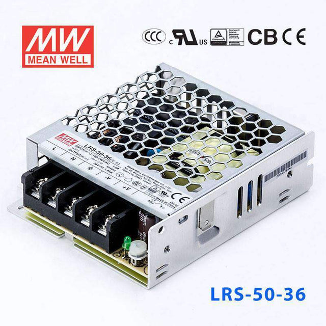 Mean Well LRS-50-36 Power Supply 50W 36V 1.45A