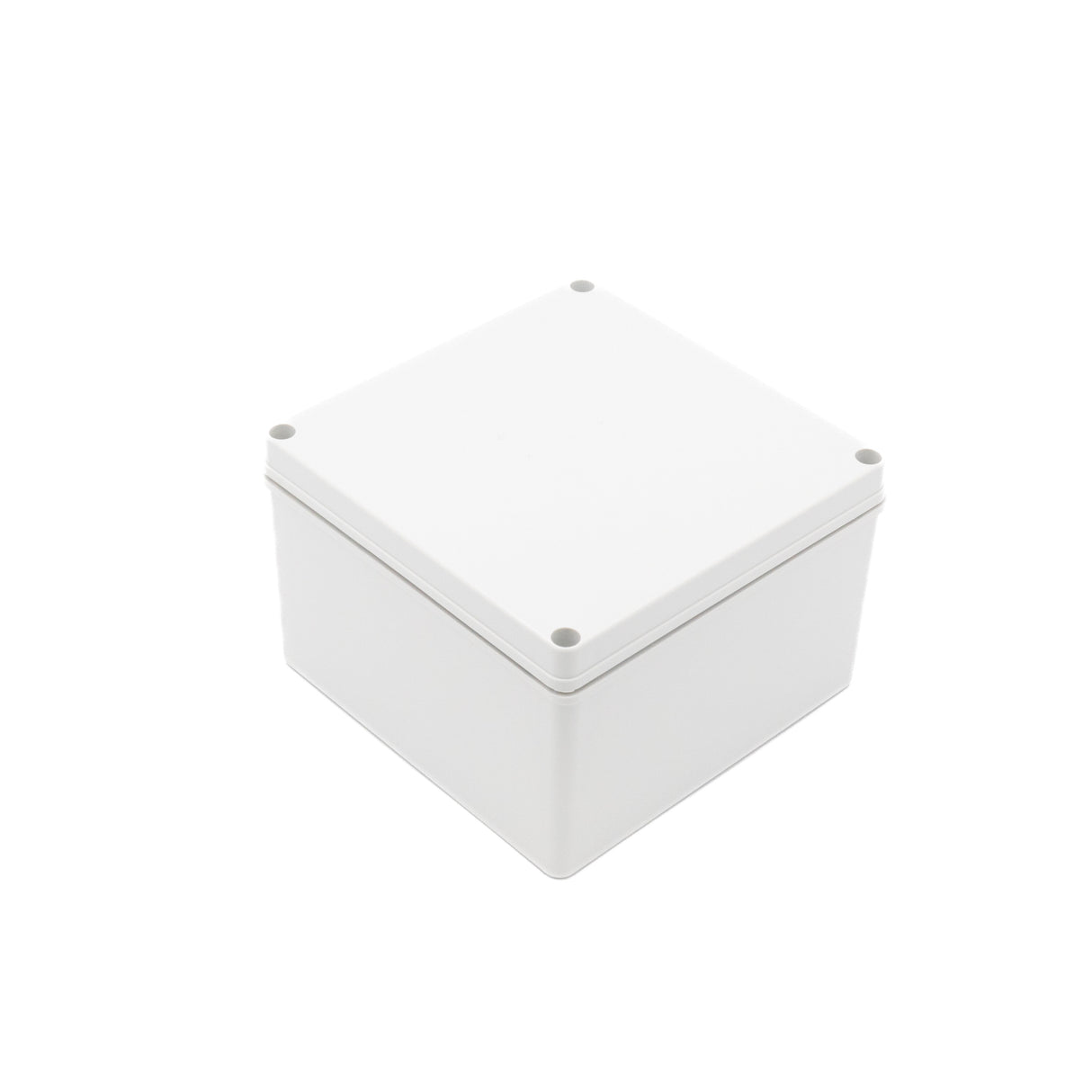 Boxco S-Series 200x200x130mm Plastic Enclosure, IP67, IK08, PC, Grey Cover, Screw Type - PHOTO 1
