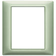 Vimar Plana Plate 8M Technopolymer Metallized Green